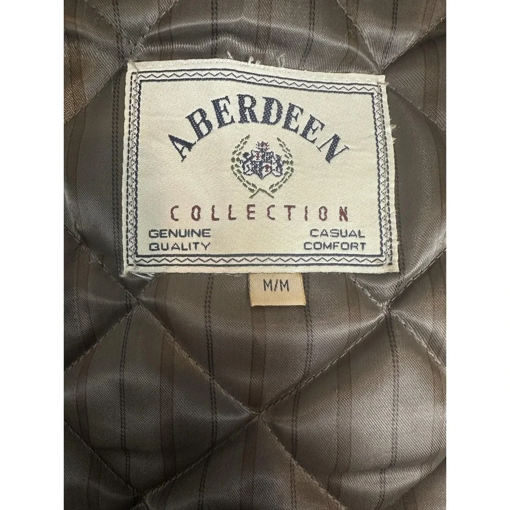 Aberdeen‎ Collection Jacket Mens Medium Navy Quilted Removable Liner Bomber Coat